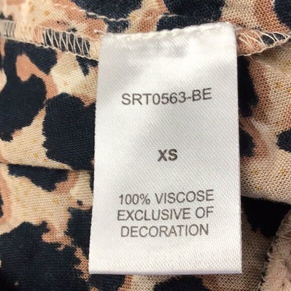 THML Leopard Print Asymmetrical Ruffle Midi Length Skirt - Picture 11 of 12